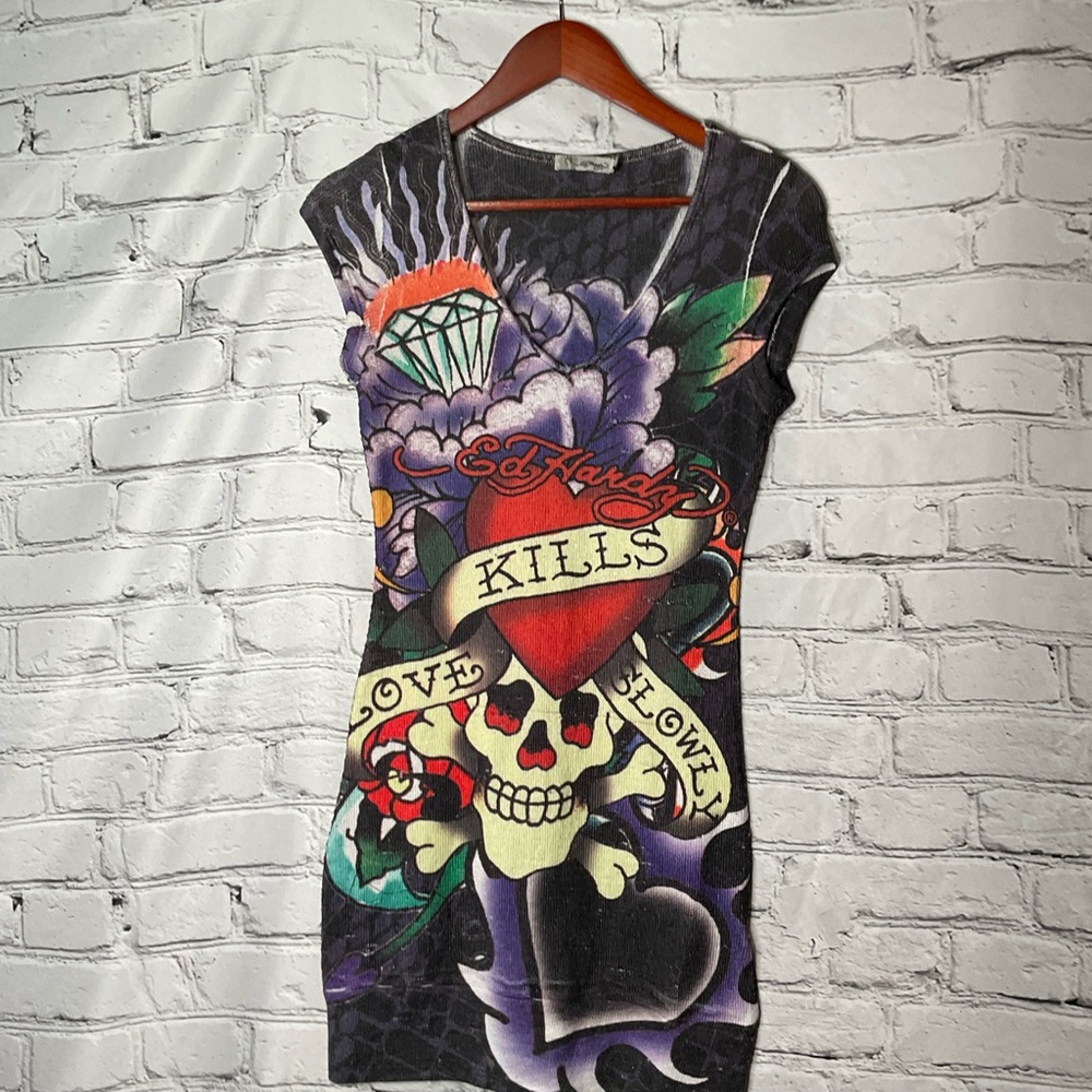 Ed Hardy designer dress